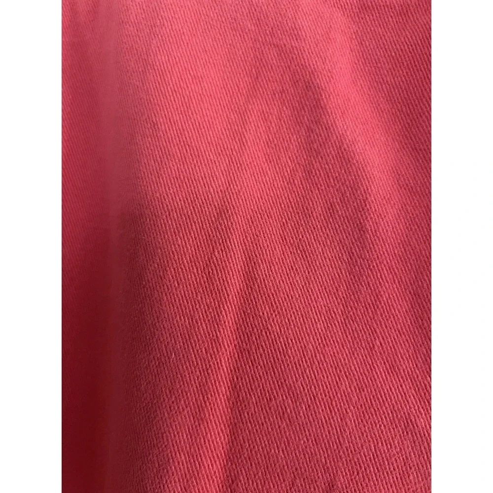 J Peterman Mens 38X38 Coral Salmon‎ Heavy Cotton Twill Unhemmed Pants Trousers